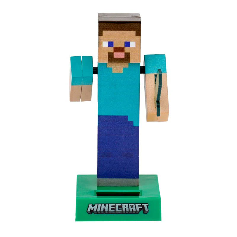 Figurine Solaire - Minecraft Steve