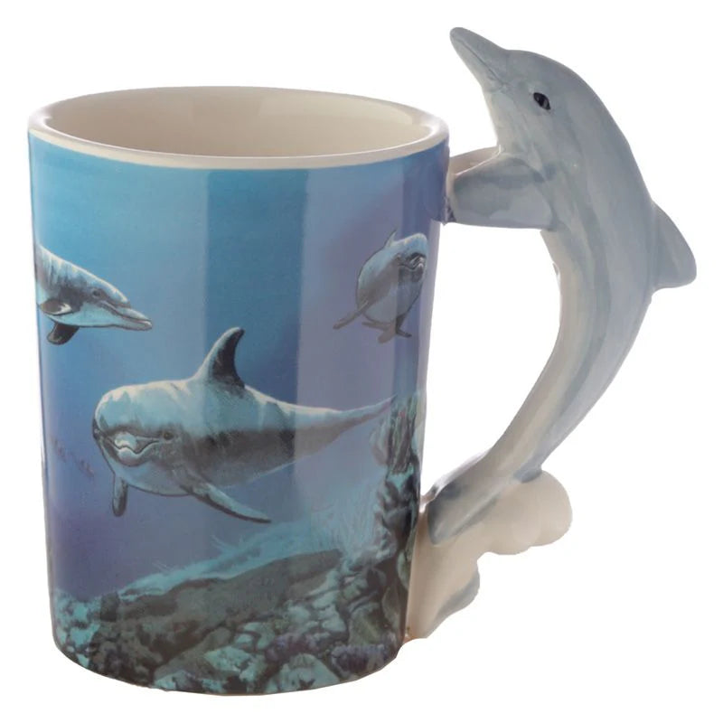 Dolphin handle mug 