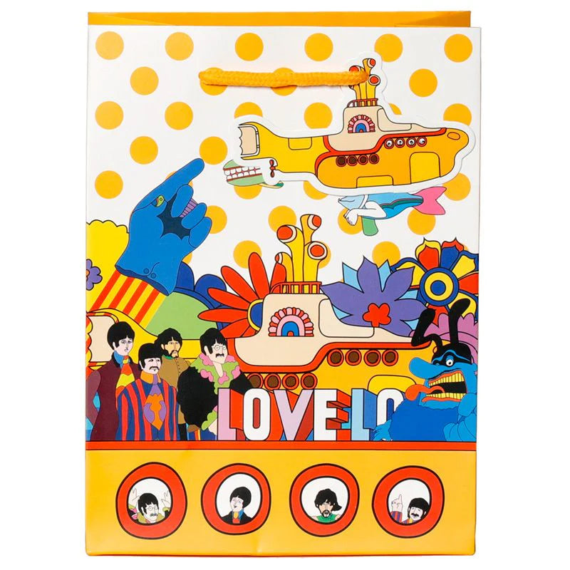 Bolsa de regalo - The Beatles Yellow Submarine - Yellow Submarine LOVE 23 x 17 x 9 cm