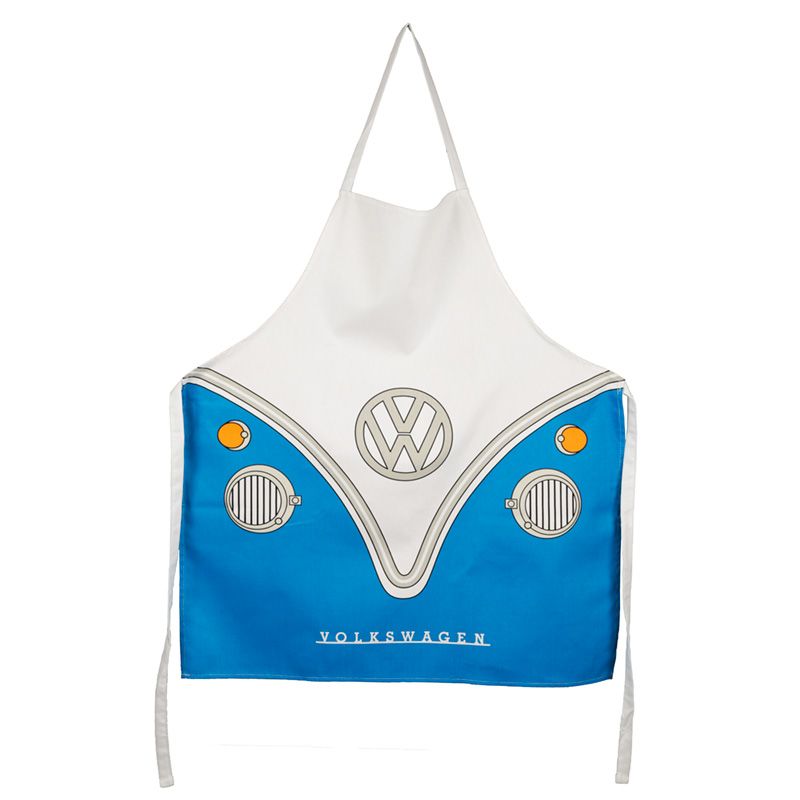 Volkswagen Kitchen Apron - Van Bus Combi VW T1 Blue 